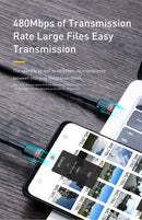 Baseus usb tipo c para cabo usb c para iphone 17 16 100w/5a pd cabo de carregame