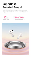 Baseus Bass BS2 Lite True Wireless Fones de ouvido Bluetooth 6.0 Fones de ouvido