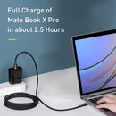 Baseus usb tipo c para cabo usb c para iphone 17 16 100w/5a pd cabo de carregame